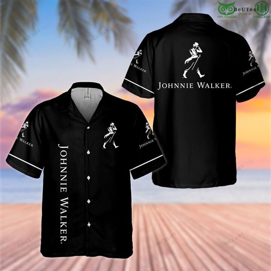 22 Johnnie Walker beer whiskey aloha Hawaiian 3D Shirt