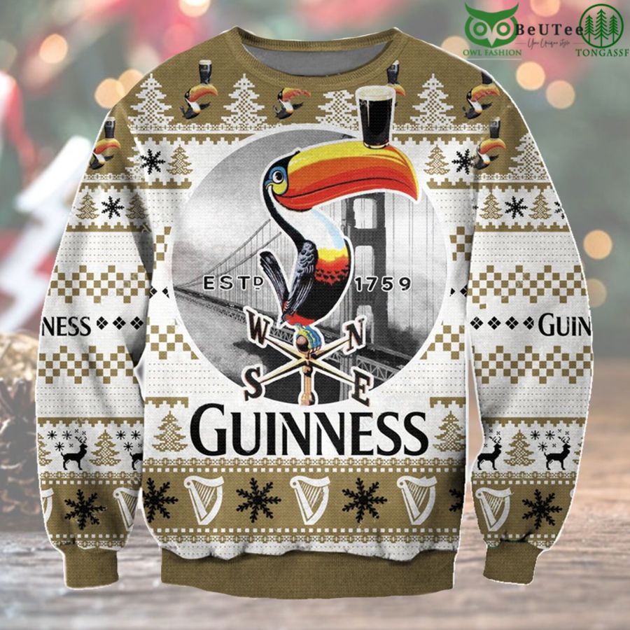 60 Guinness Ugly Sweater Beer Drinking Christmas Limited