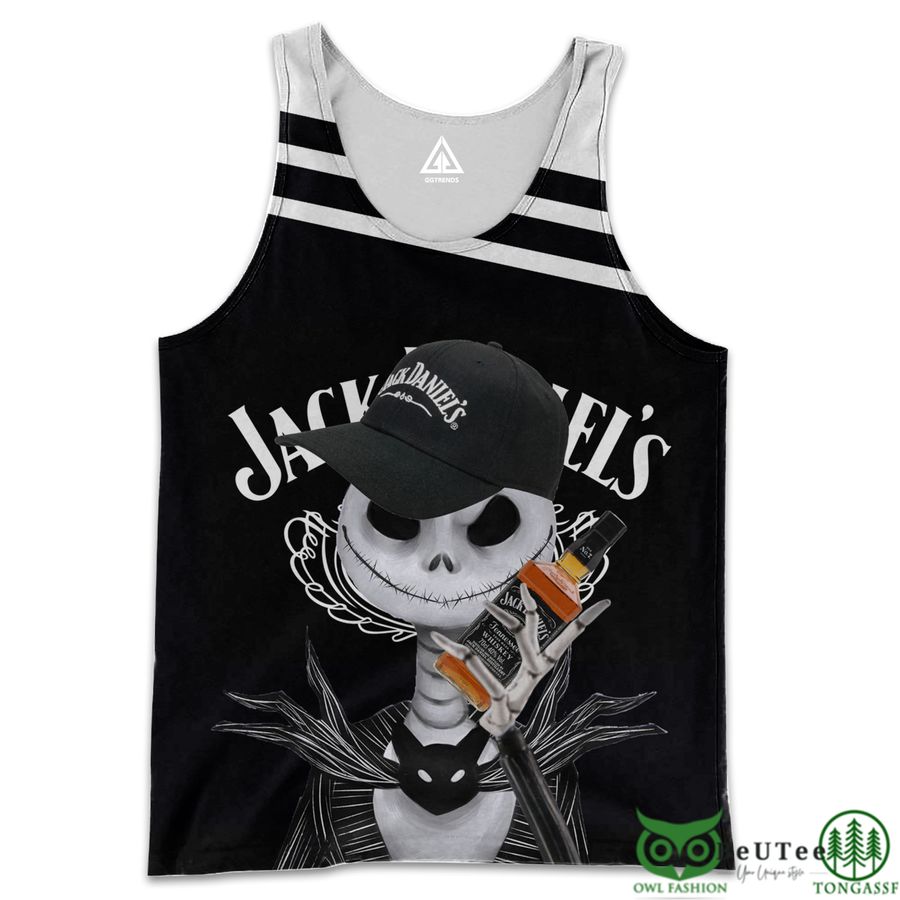 227 Jack Skellington Hold Jack Daniels 3D Hoodie Tshirt Sweatshirt