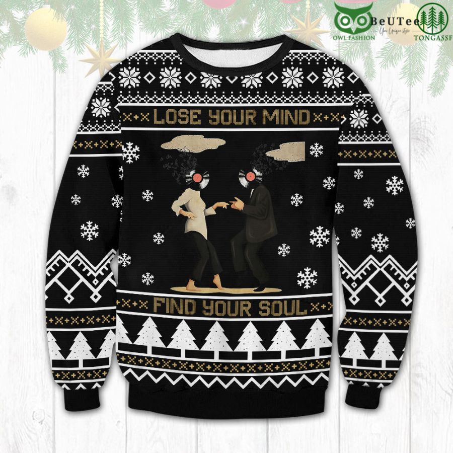 51 Pulp Fiction Lose Your Mind Ugly Sweater Christmas