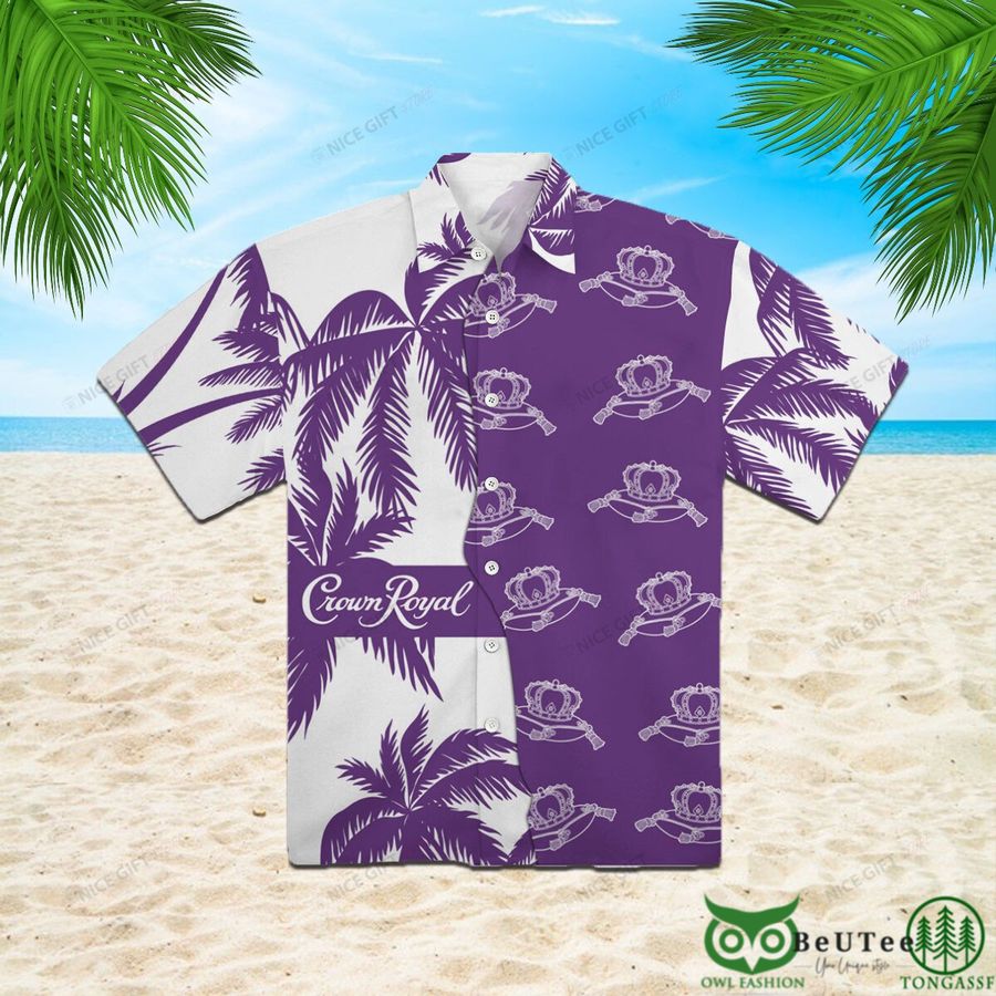 45 Crown Royal Purple Tree Hawaii 3D Shirt