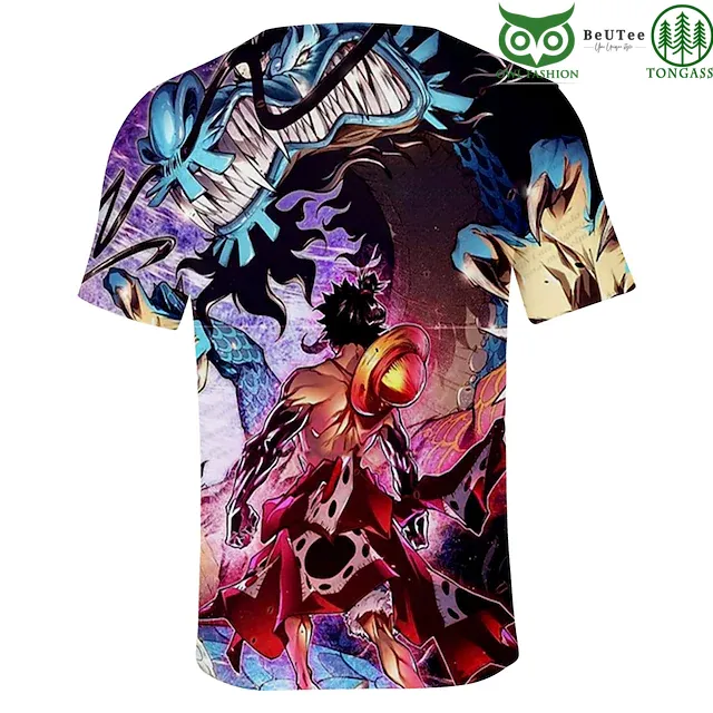 43 Luffy Vs Kaido Dragon Form 3D t shirt