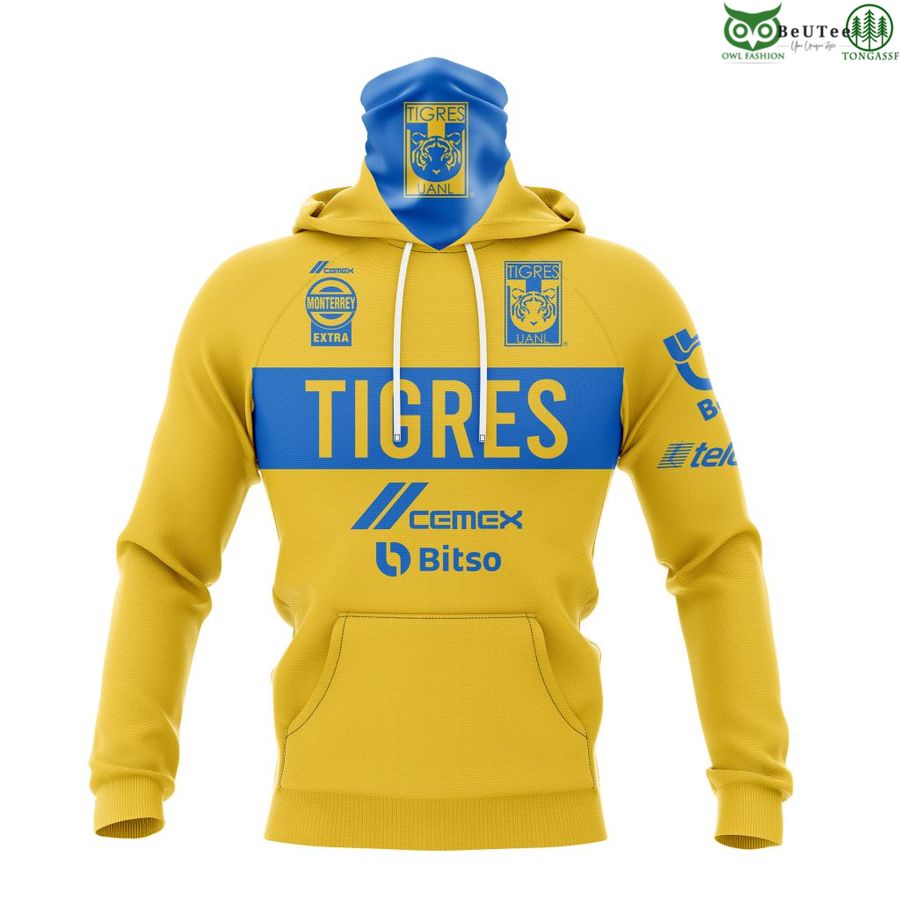 302 LIGA MX Tiger UANL Home Kits 3D Hoodie T shirt