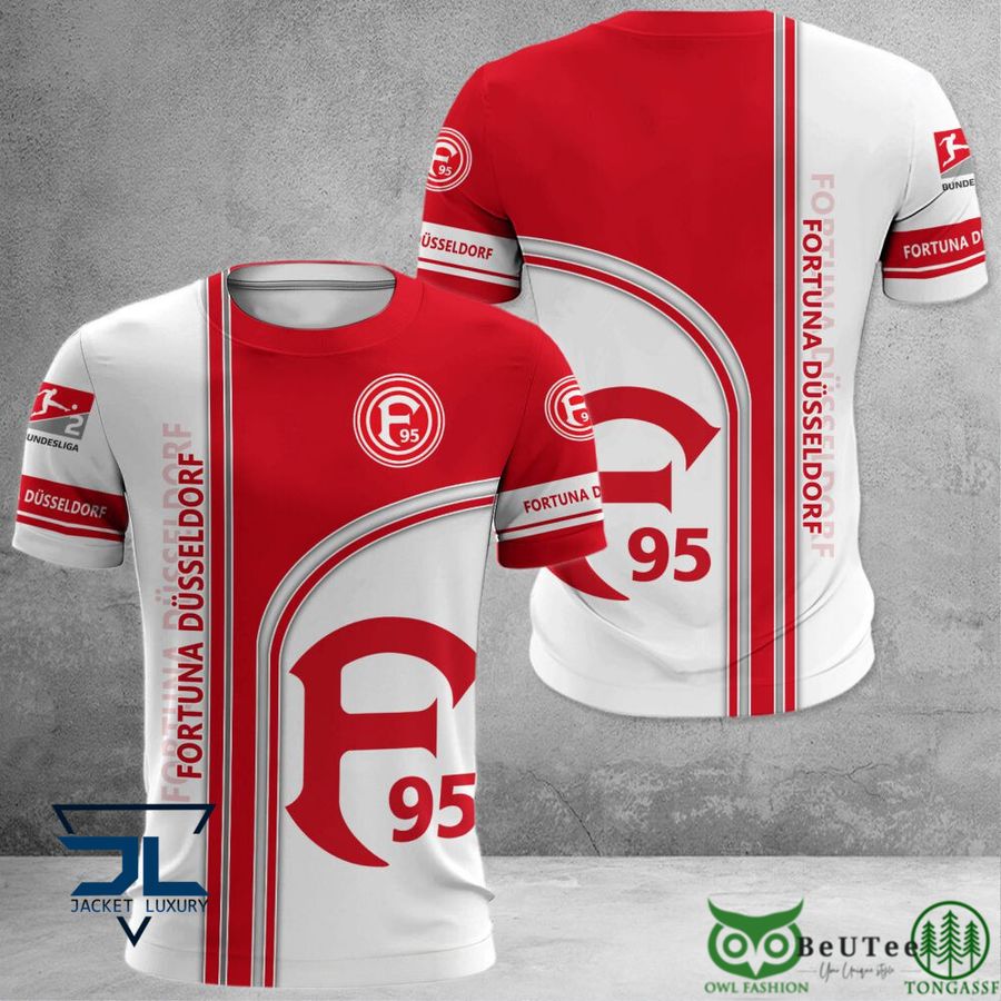 164 Fortuna Dusseldorf Bundesliga 3D Printed Polo T shirt