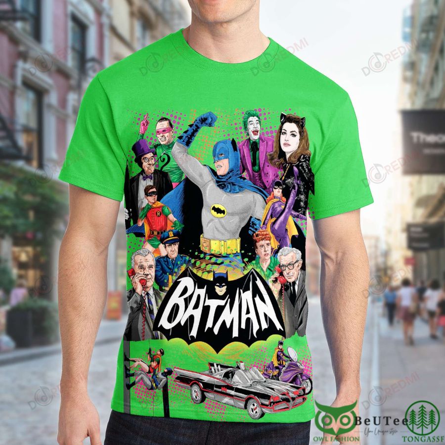 12 Batman Characters Green 3D T shirt