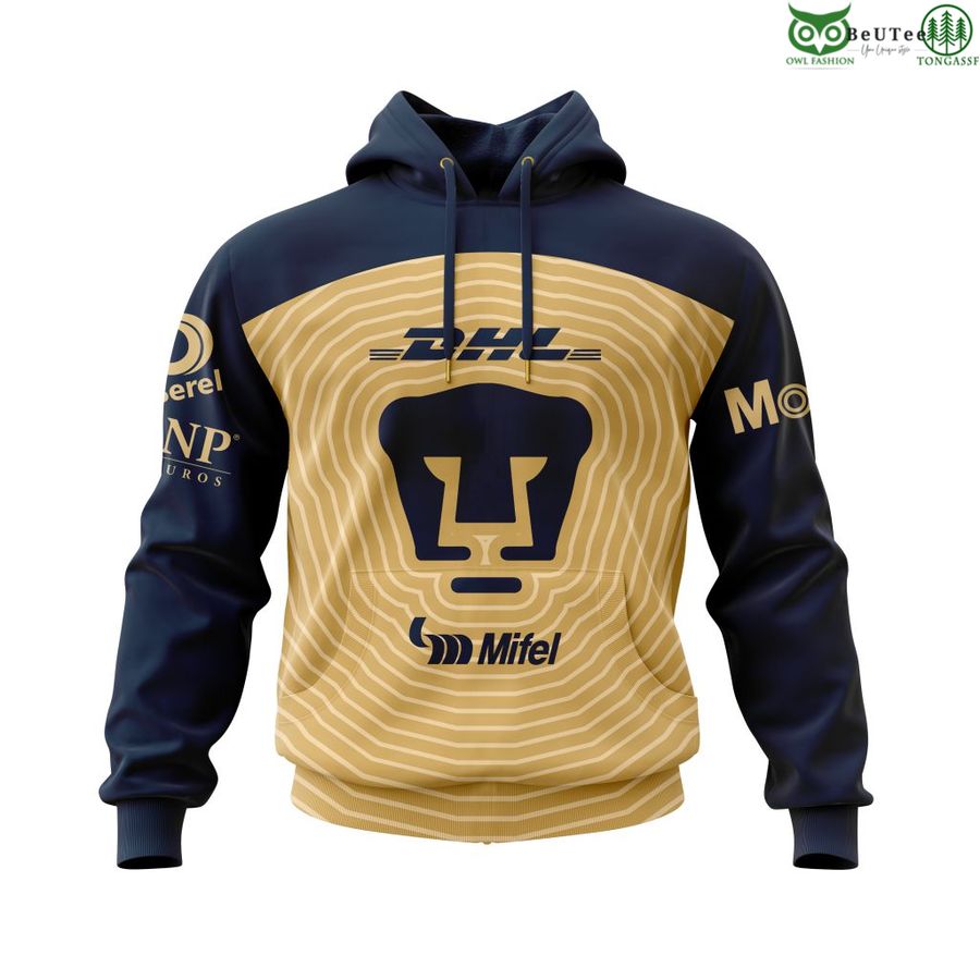 LIGA MX Pumas UNAM Away Concept 3D Hoodie T-shirt