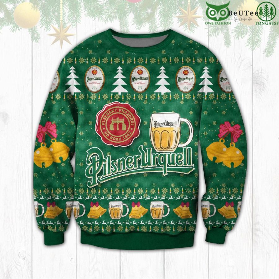 35 Pilsner Urquell Ugly Sweater Beer Drinking Christmas Limited