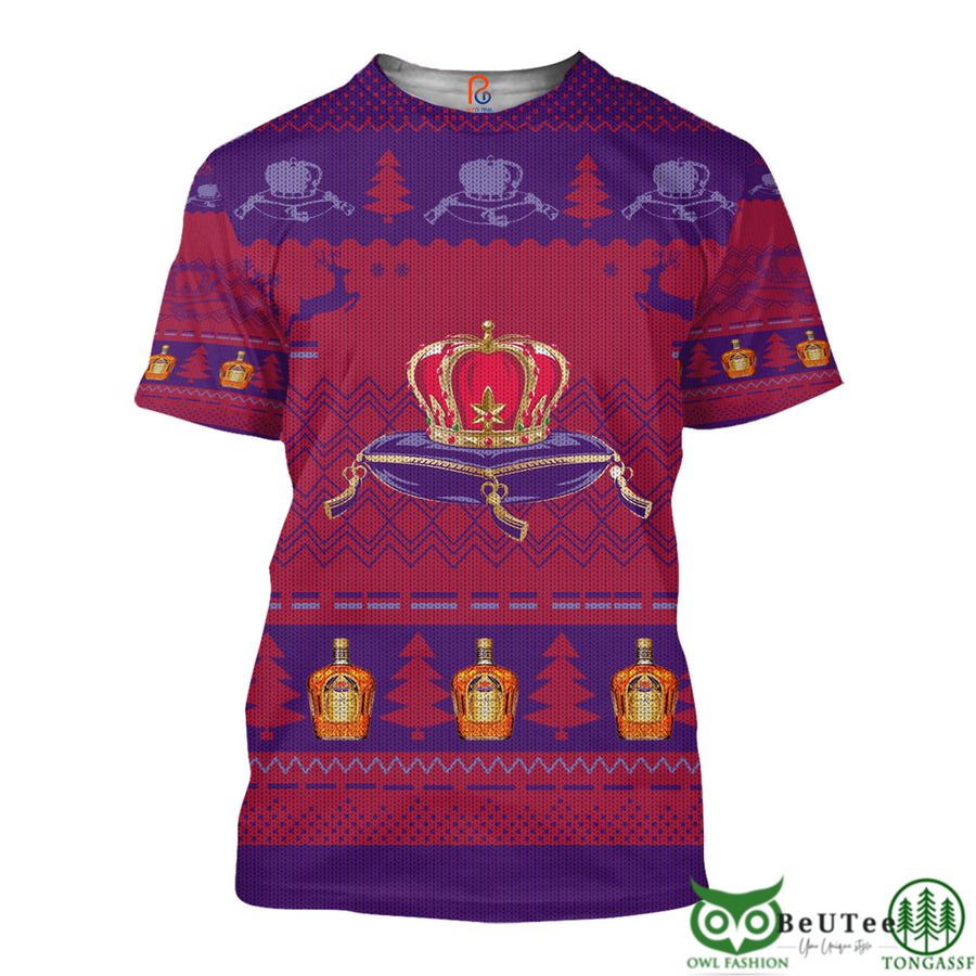 48 Crown Royal Ugly Pattern 3D Hoodie Tshirt Sweatshirt
