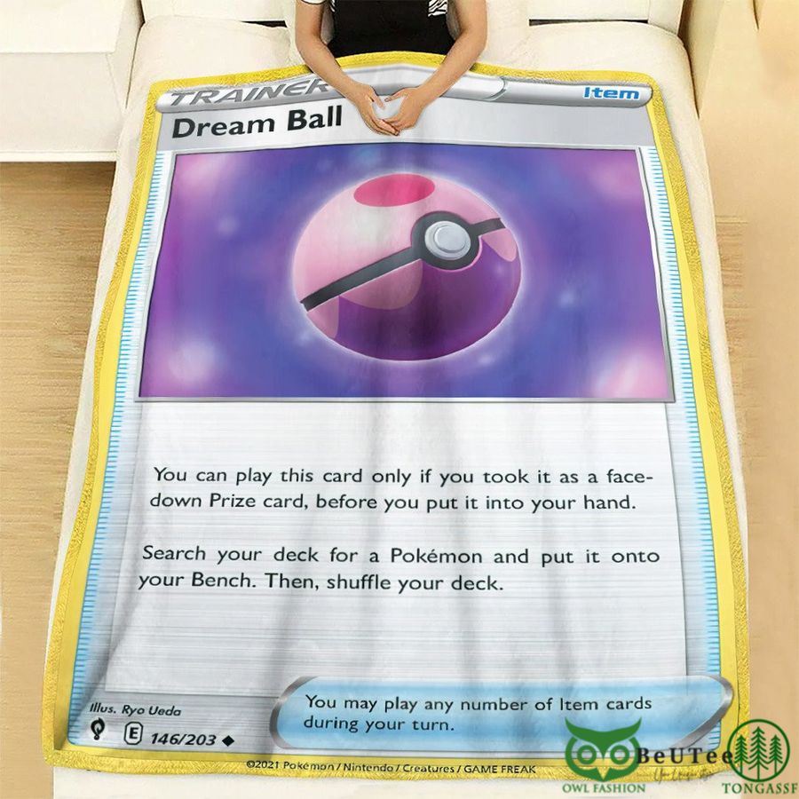98 Anime PKM Dream Ball Trainer Custom Soft Blanket