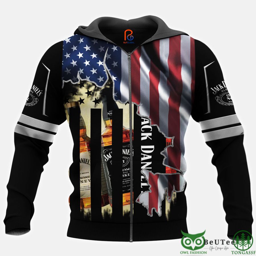 11 American Jack Daniels 3D Hoodie Tshirt Sweatshirt