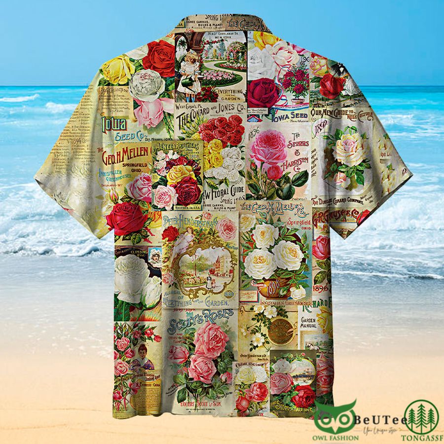 11 Seed Catalog Roses Universal Hawaiian Shirt