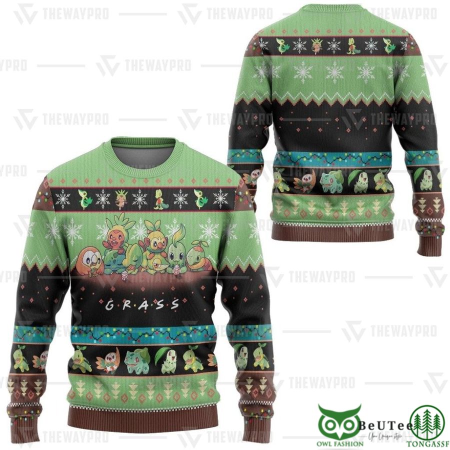 144 Grass Custom Imitation Knitted Sweatshirt