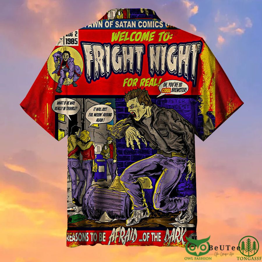 37 FRIGHT NIGHT Horror Movie Hawaiian Shirt