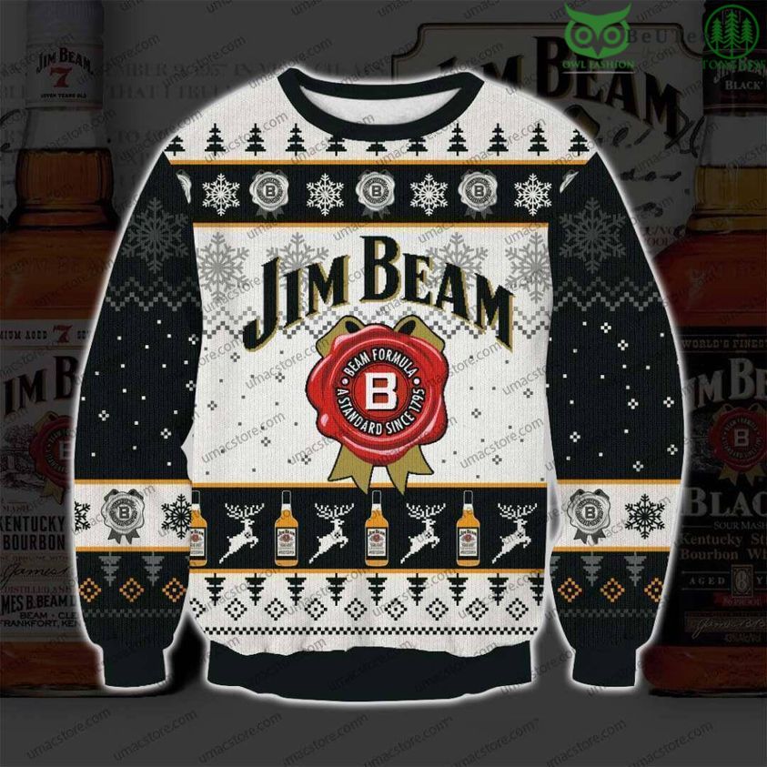 Jim Beam Ugly Sweater Beer Drinking Christmas Limited