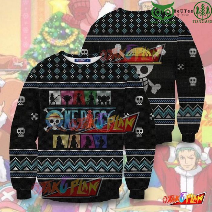 MOLHFNVW 54 One Piece Straw Hat Crew 3D AOP Ugly Christmas Sweater