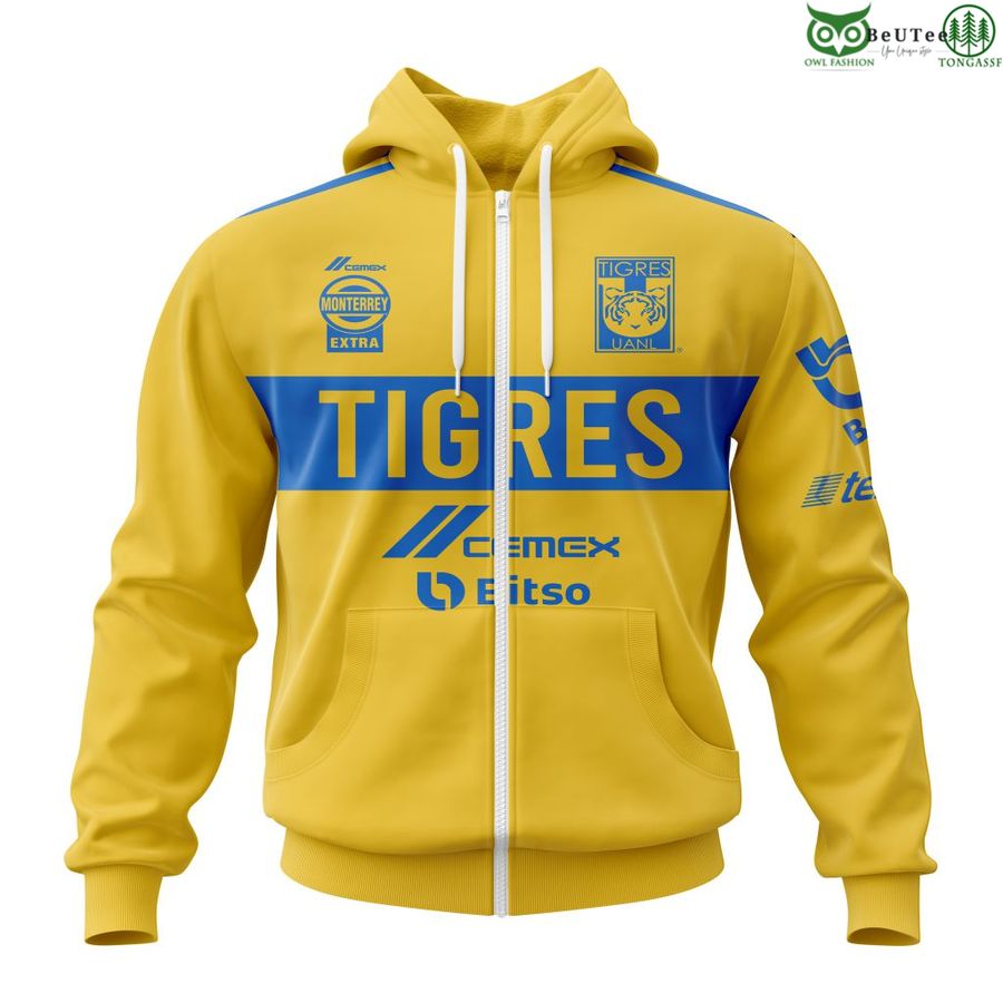 300 LIGA MX Tiger UANL Home Kits 3D Hoodie T shirt