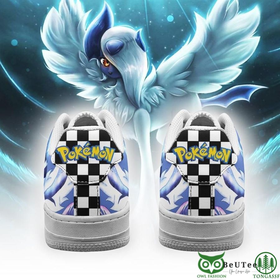 121 Poke Absol Air Sneakers Checkerboard Pokemon NAF Shoes