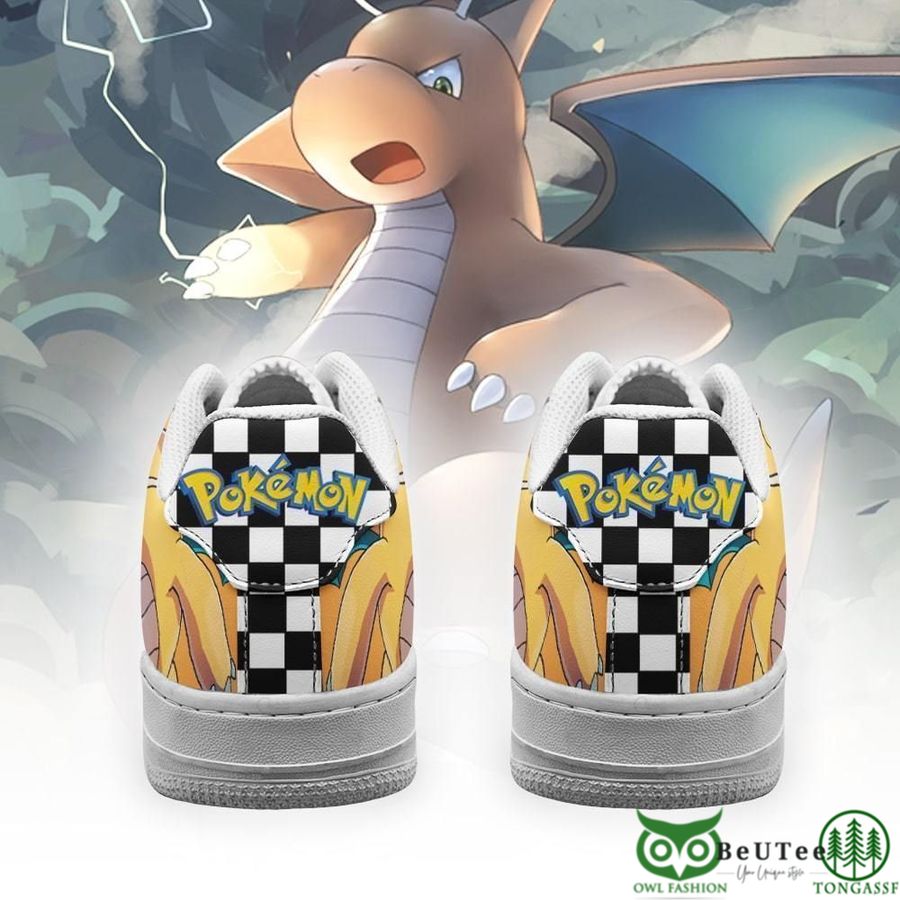 7 Poke Dragonite Air Sneakers Checkerboard Pokemon NAF Shoes