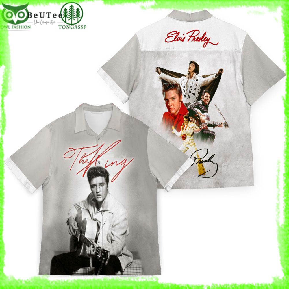 12 Elvis Presley Tribute to The King Album Hawaiian shirt