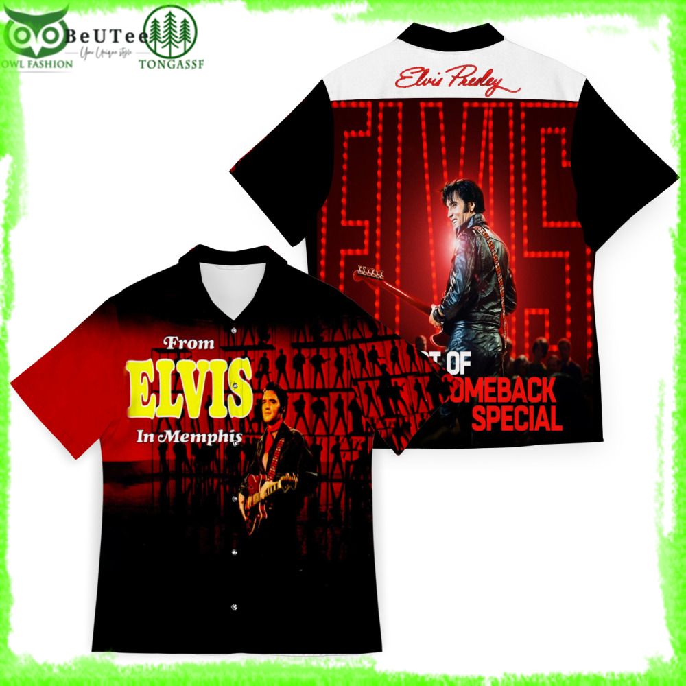 6 Elvis Presley From Elvis in Memphis 1969 Hawaiian shirt