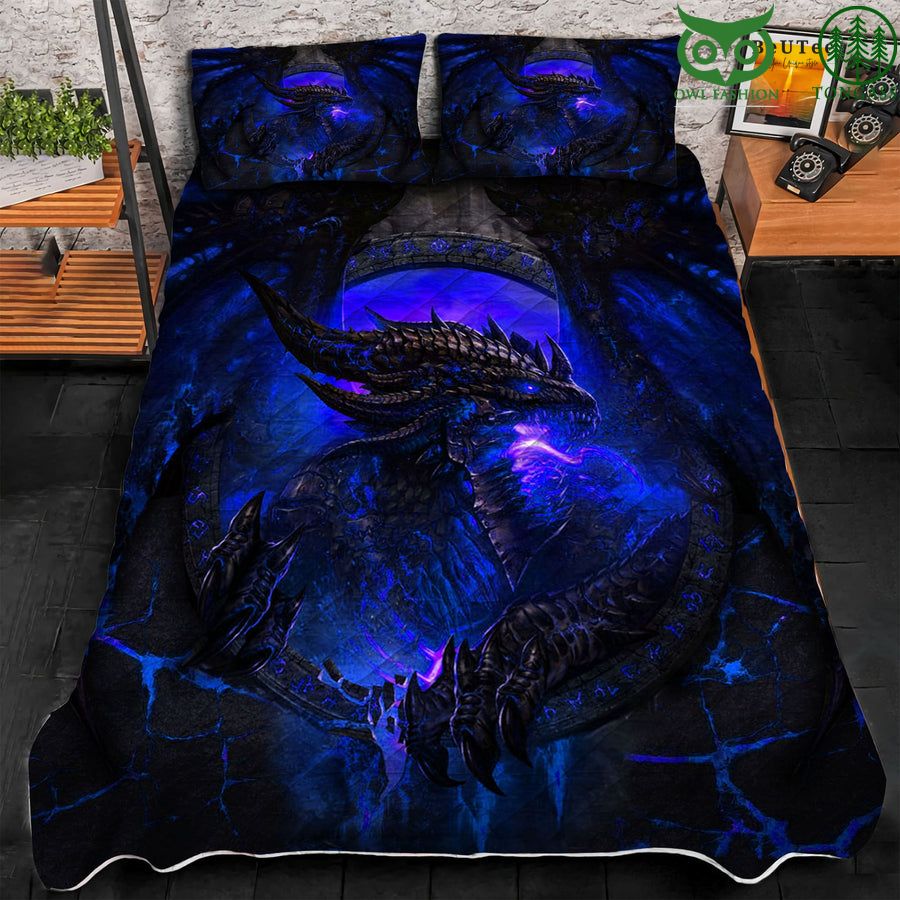 ktAD8Wql 25 Lava Dragon Quilt Bedding Set For Dragon Lovers