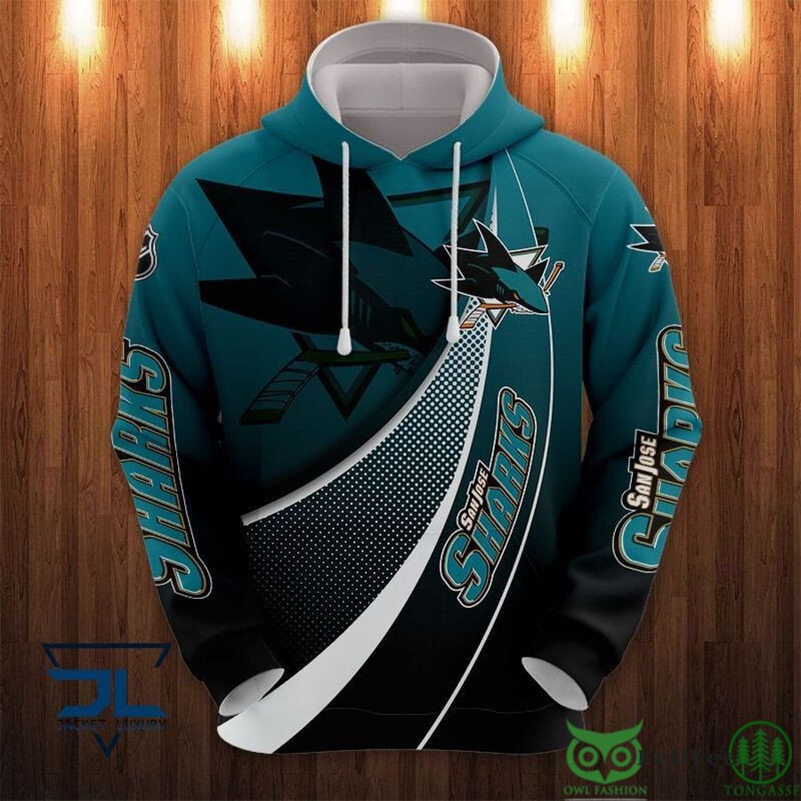 2 San Jose Sharks NHL Ice Hockey 3D Printed Hoodie Sweatshirt Tshirt