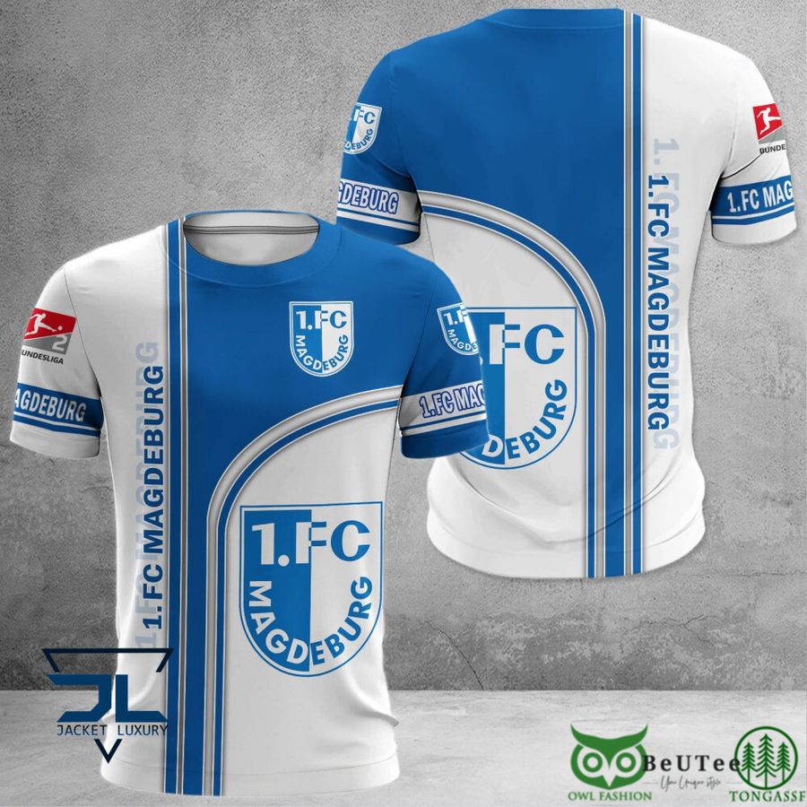 98 1. FC Magdeburg Bundesliga 3D Printed Polo T shirt