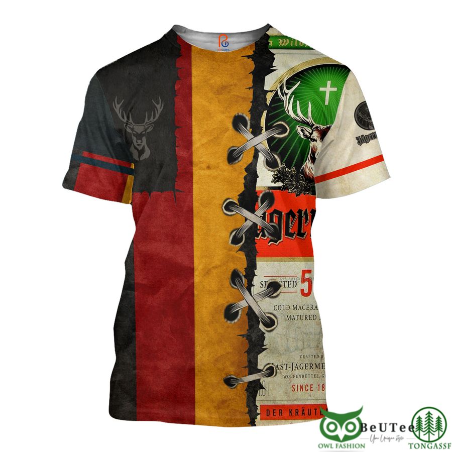 156 Jagermeister Germany Flag 3D Hoodie Tshirt Sweatshirt