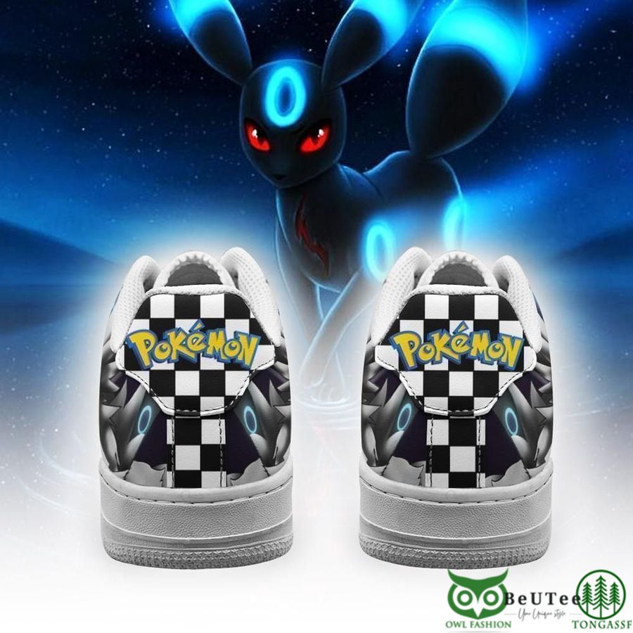 109 Poke Umbreon Air Sneakers Checkerboard Pokemon NAF Shoes
