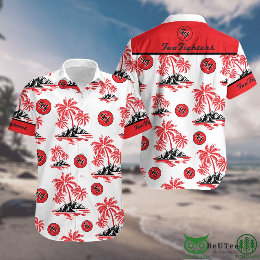 Foo Fighters Palm Tree Hawaiian shirt Rock