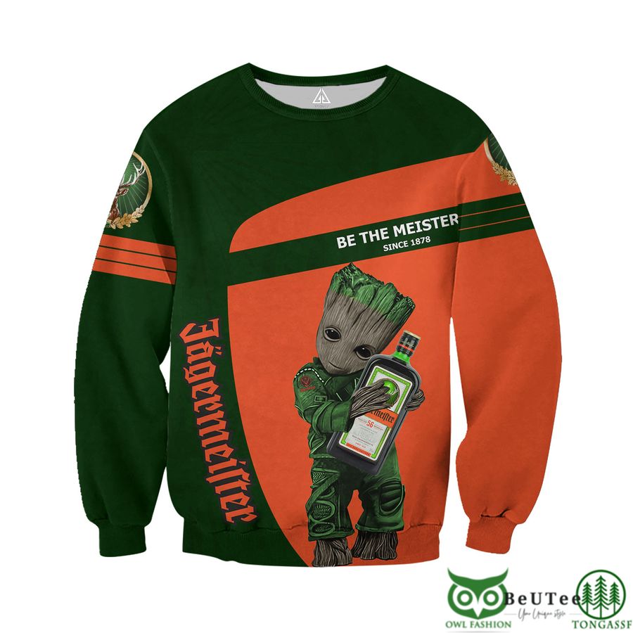 125 Groot Hug Jagermeister Art 3D Hoodie Tshirt Sweatshirt