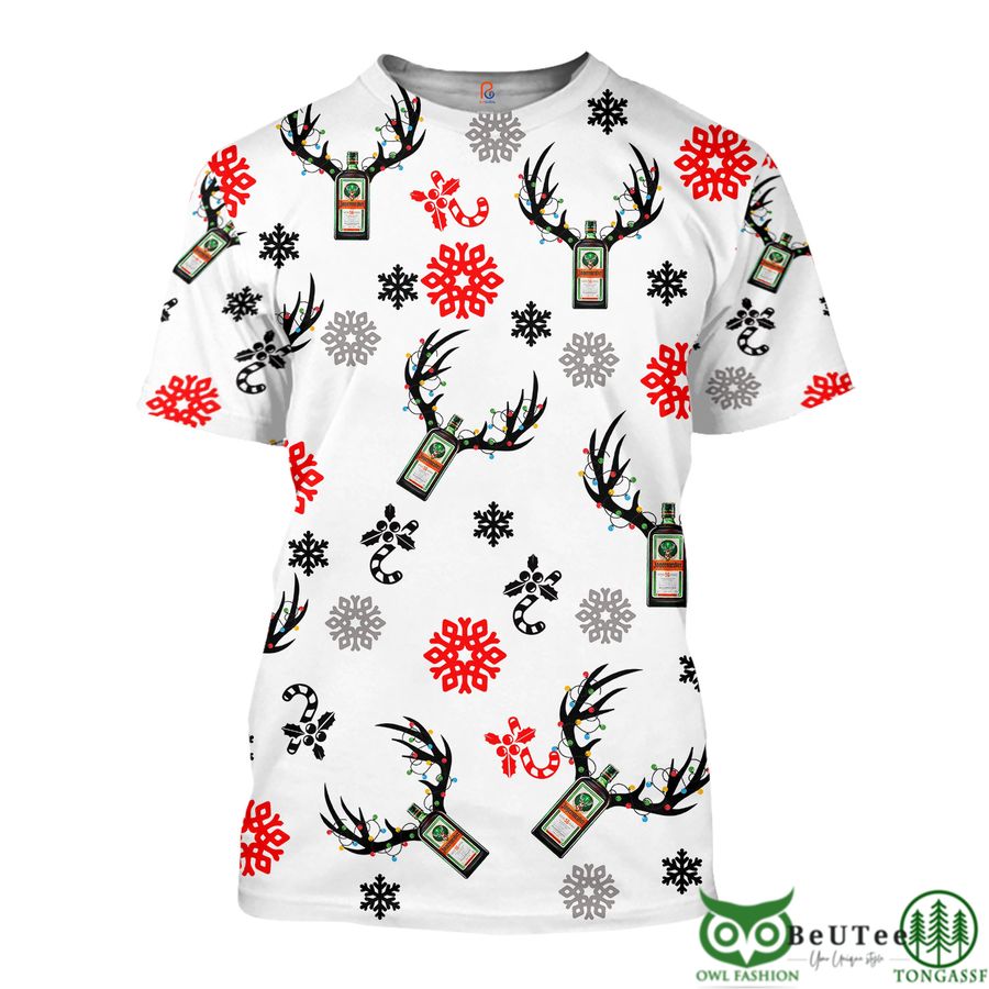 162 Jagermeister Liqueur Christmas 3D Hoodie Tshirt Sweatshirt