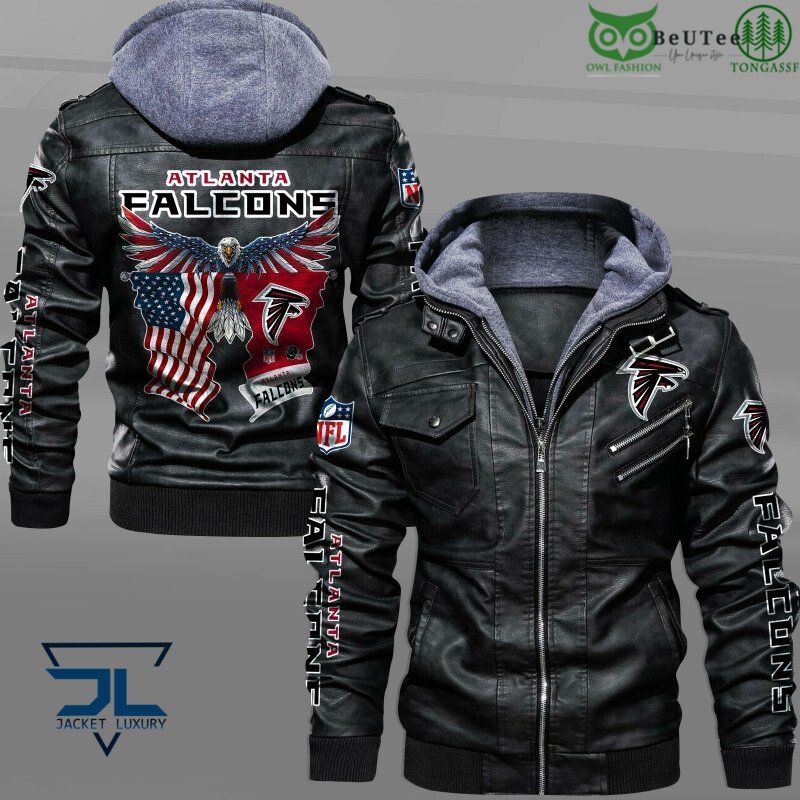 Atlanta Falcons American Eagle National Football League Leather Jacket