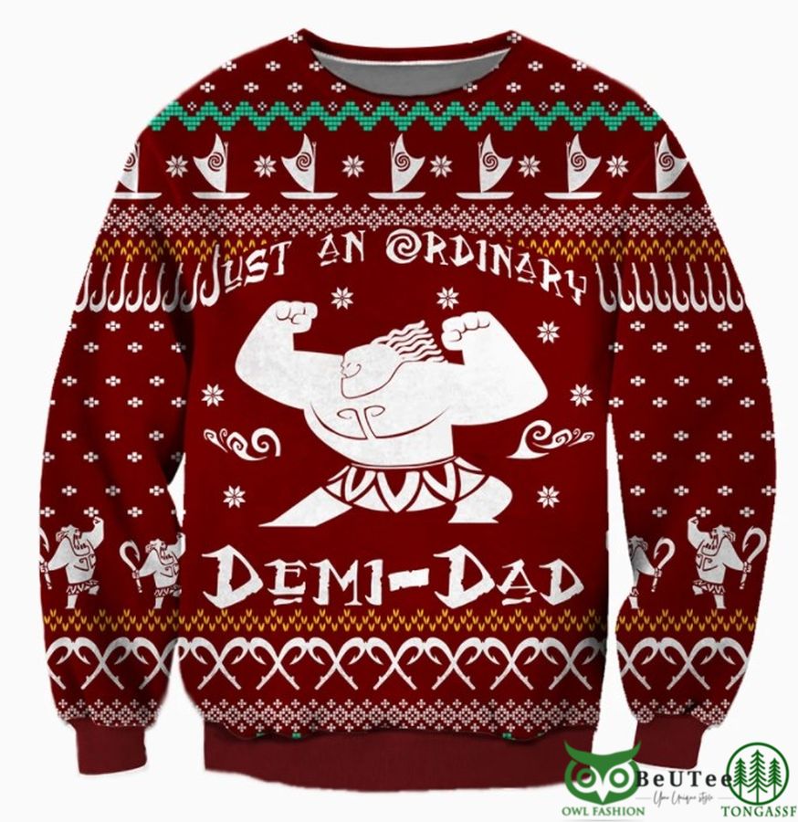 Demi Dad Pattern 3D Christmas Ugly Sweater