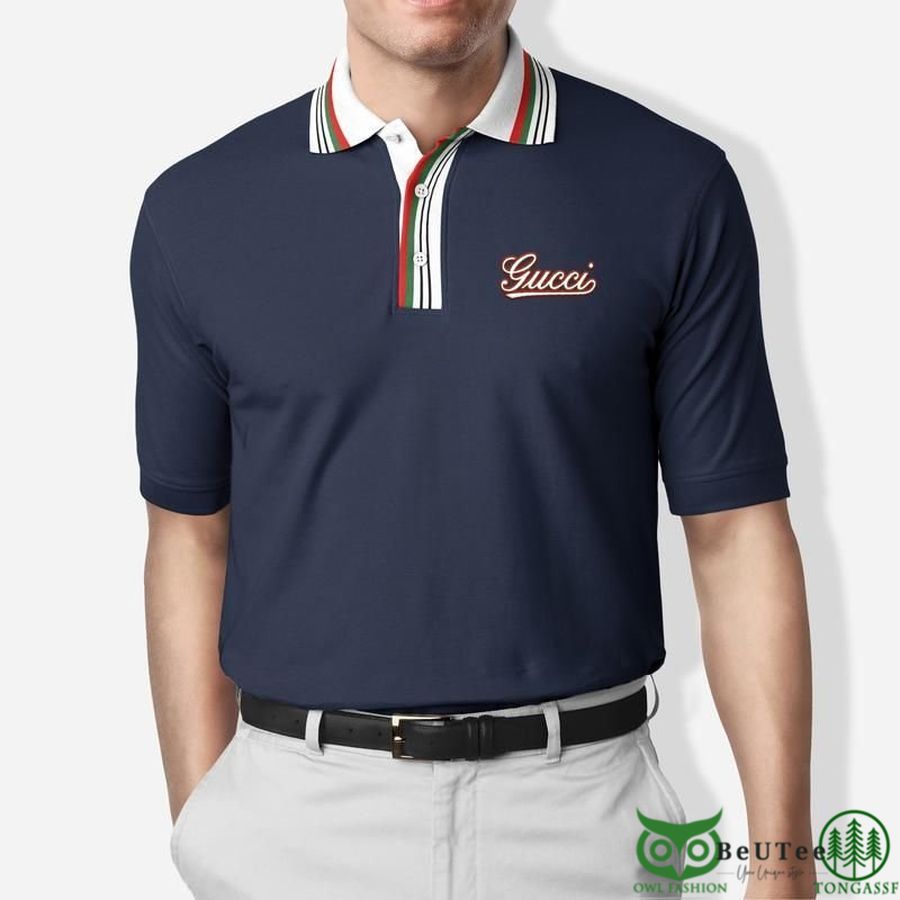 Limited Gucci Basic Dark Blue POLO SHIRT