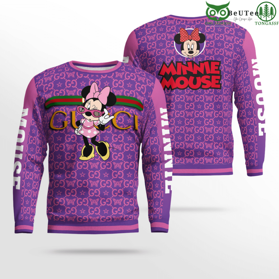 Limited Edition Gucci Fancy Minnie Mouse 3D Ugly Sweater