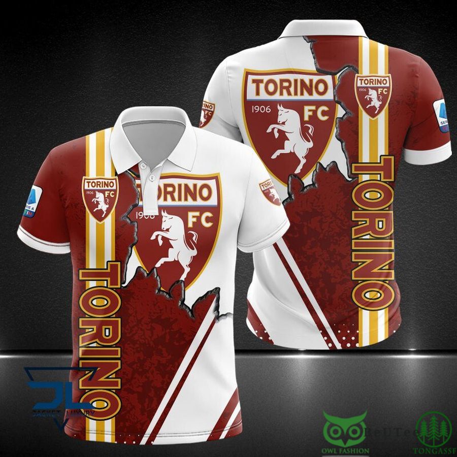 Lega Serie A Torino Football Club 3D Polo Tshirt Hoodie