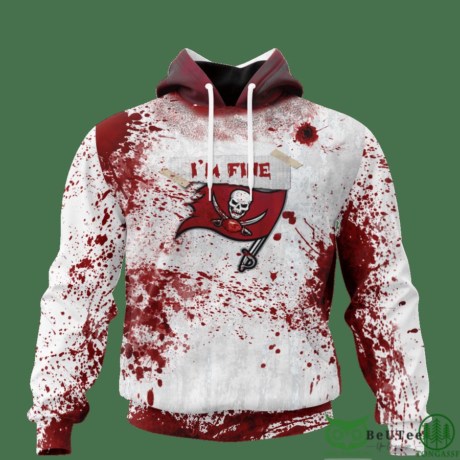 Buccaneers Halloween Blood 3D hooodie Sweatshirt LIMITED