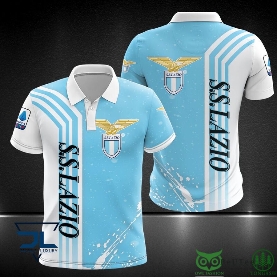 Lega Serie A S.S. Lazio 3D Polo Tshirt Hoodie
