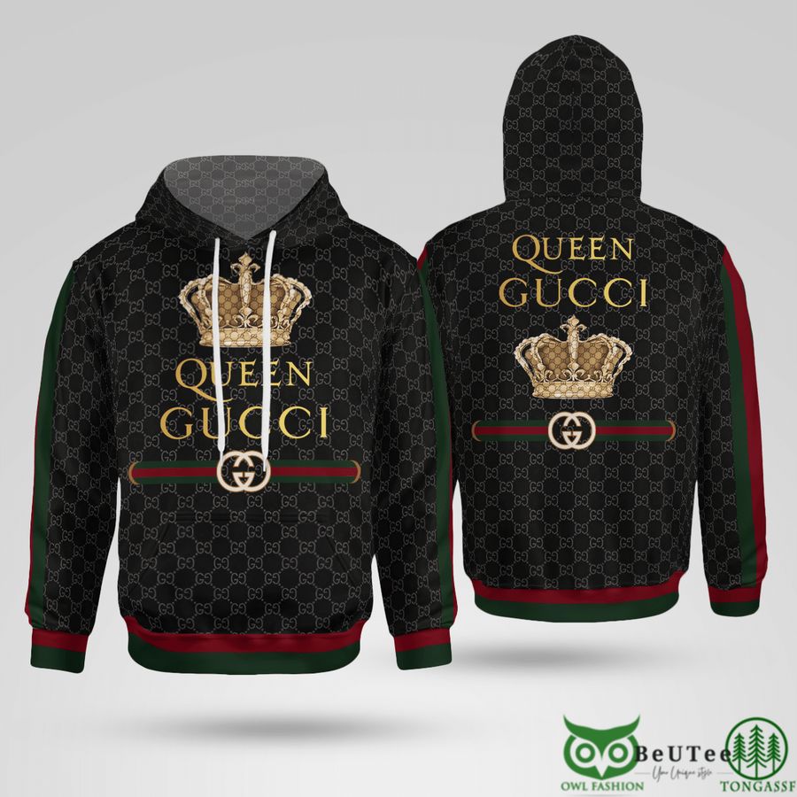 Limited Edition Queen Gucci Crown 3D Hoodie 