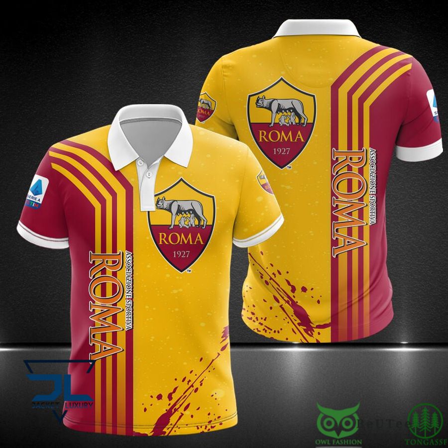 Lega Serie A AS Roma 3D Polo Tshirt Hoodie