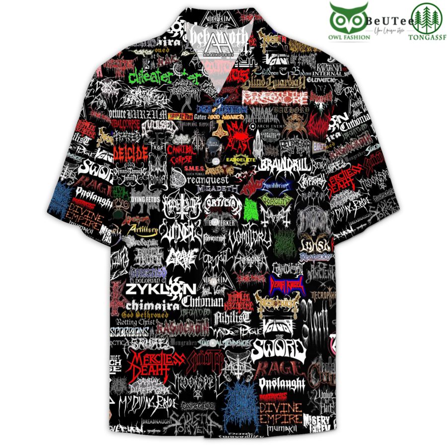 Heavy Metal Rock Bands Hawaiian Shirt