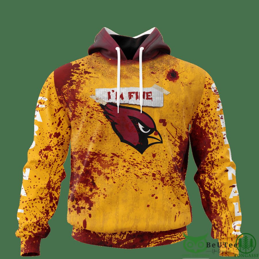 Cardinals Halloween Blood 3D hooodie Sweatshirt LIMITED