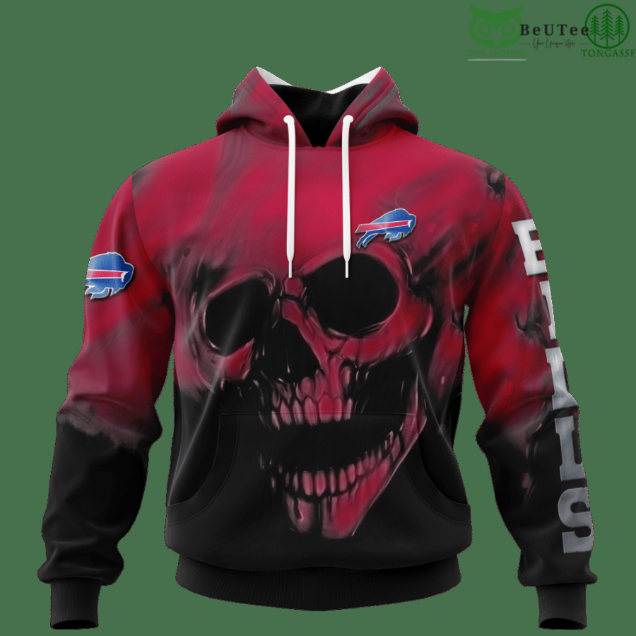 Bills Fading Skull American Football 3D hoodie Sweatshirt NFL