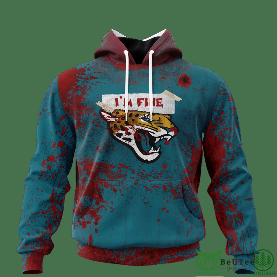 Jaguars Halloween Blood 3D hooodie Sweatshirt LIMITED