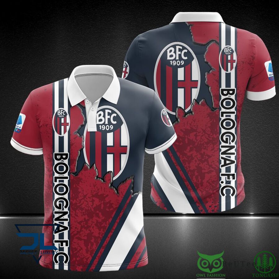 Lega Serie A Bologna Fc 1909 3D Polo Tshirt Hoodie