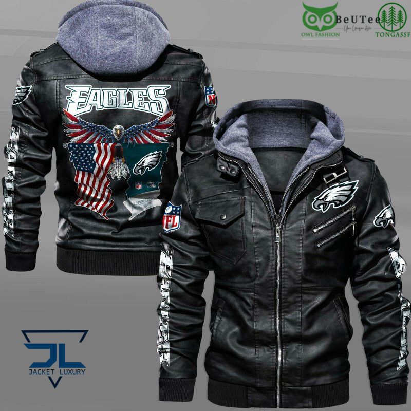 Philadelphia Eagles American Eagle National Football League Leather Jacket