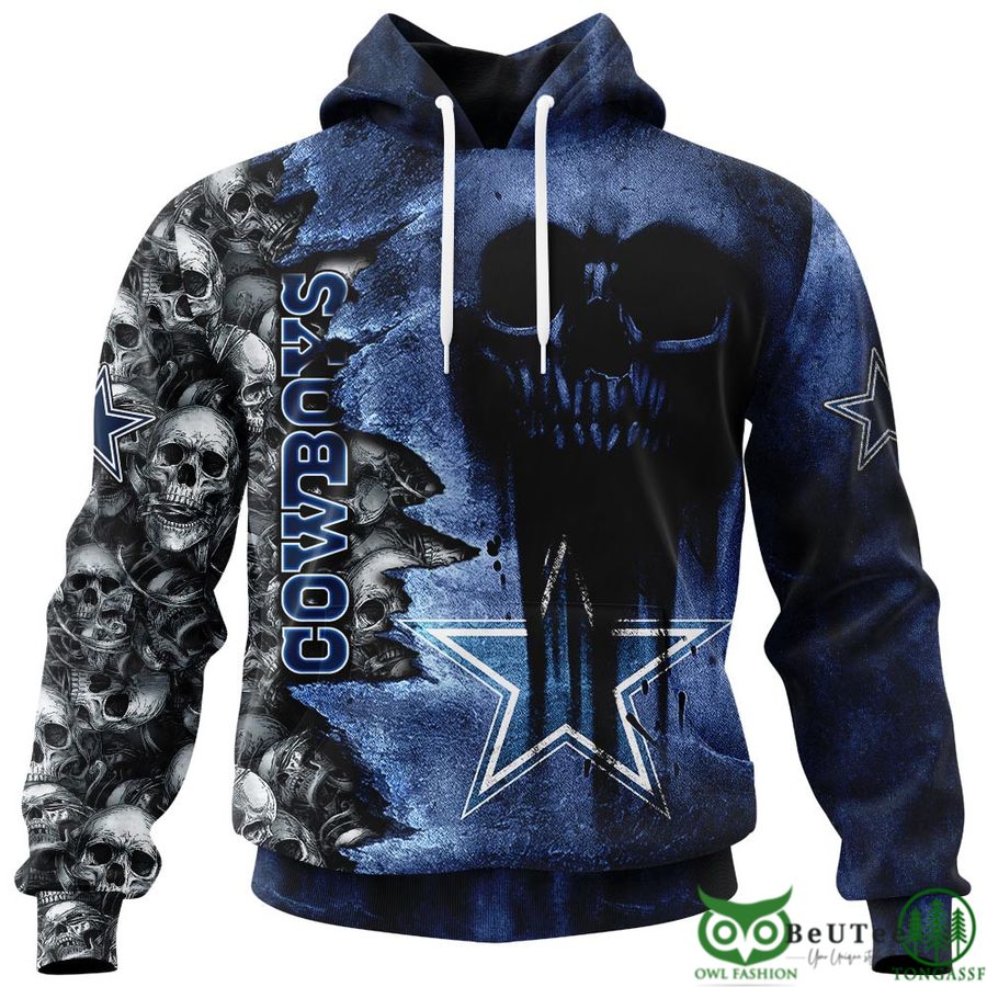 Cowboys Halloween Cemetery Skull 3D hooodie Sweatshirt LIMITED