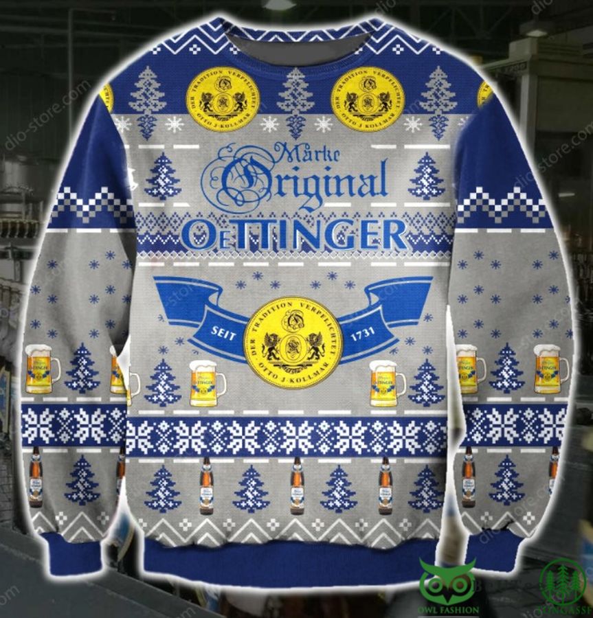 Oettinger Pattern 3D Christmas Ugly Sweater