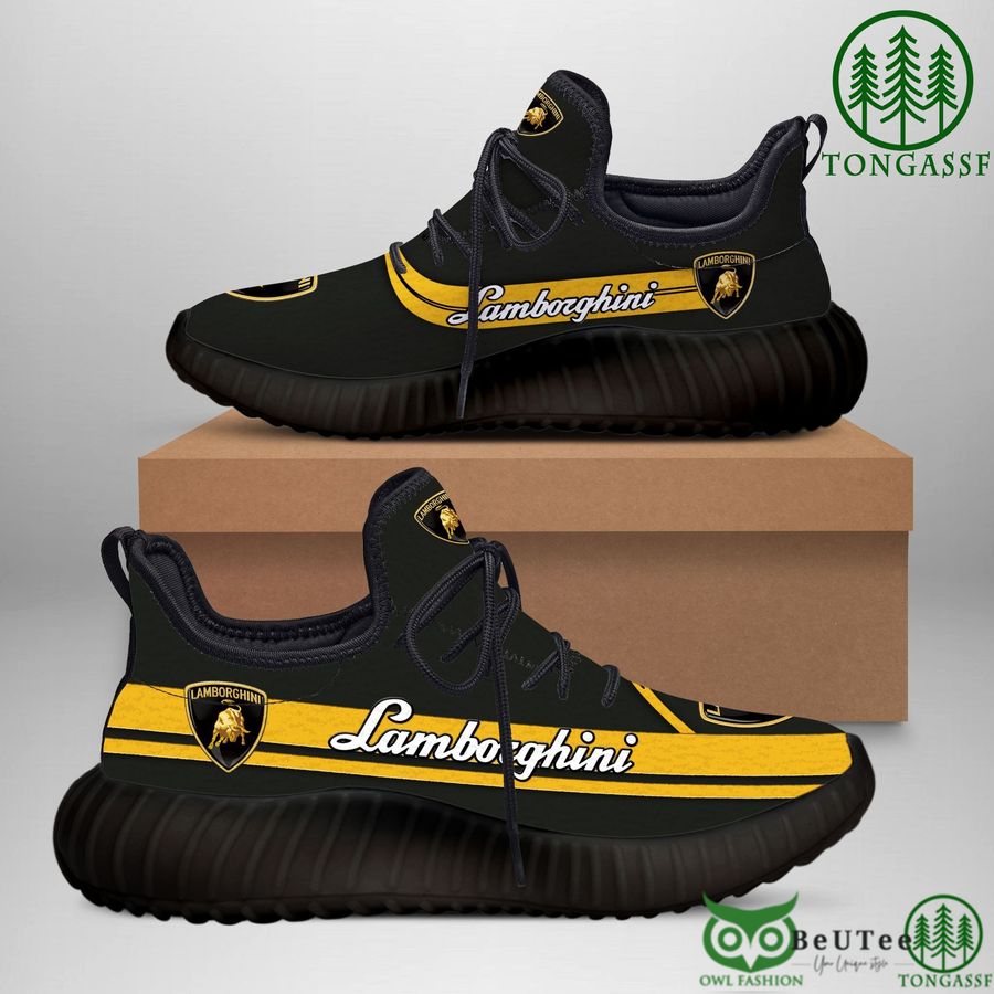 limited edition lamborghini yeezy boost black sneakers